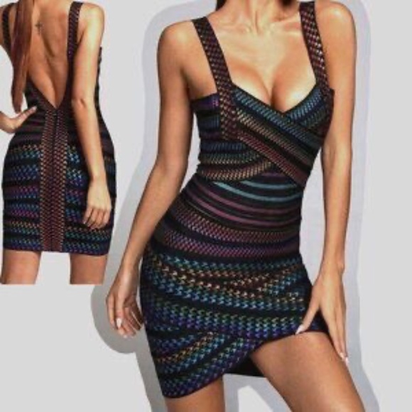 Rainbow Bandage Dress - Picture 1 of 1